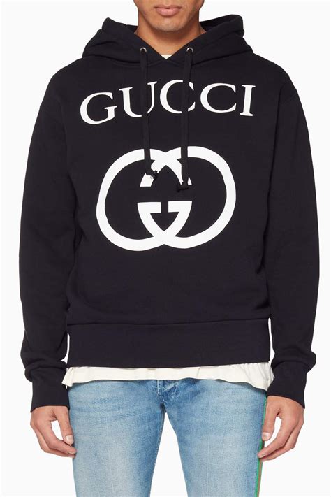 black gucci hoodie|black Gucci hoodie men.